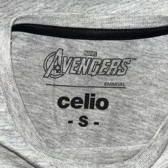 Celio Women’s Small Marvel Avengers Graphic Tee – Gray Hero Print - Picture 3 of 3